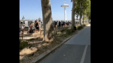 la plus grande piscine de Lyon prise d'assaut en pleine canicule