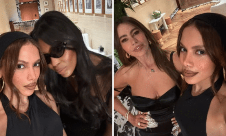 Anitta surge ao lado de Naomi Campbell e Sofía Vergara após infecção