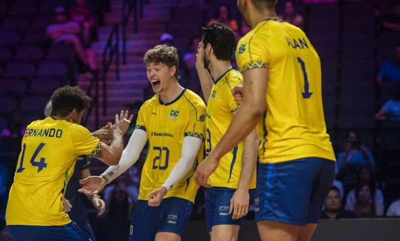 Brasil x China pela VNL 2025