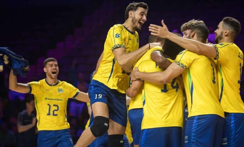 Brasil 3 x 0 China pela VNL 2025