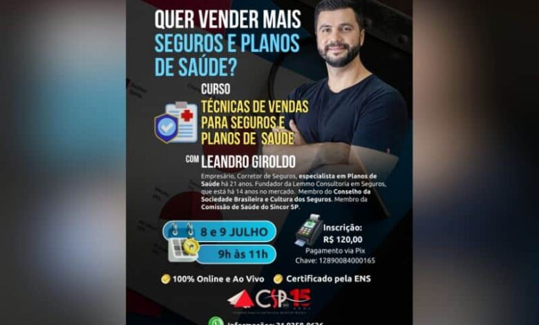 CSP-MG promove curso para alavancar vendas em seguros e planos de saúde