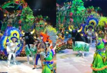 Caprichoso exalta povos da floresta e leva galera ao delírio na última noite de apresentações em Parintins