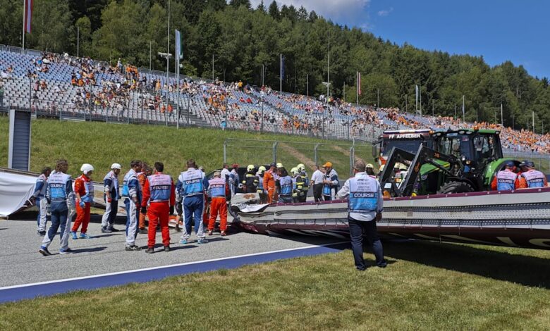 Formel 1: Brücke kracht kurz vor Rennen in Spielberg auf die Strecke