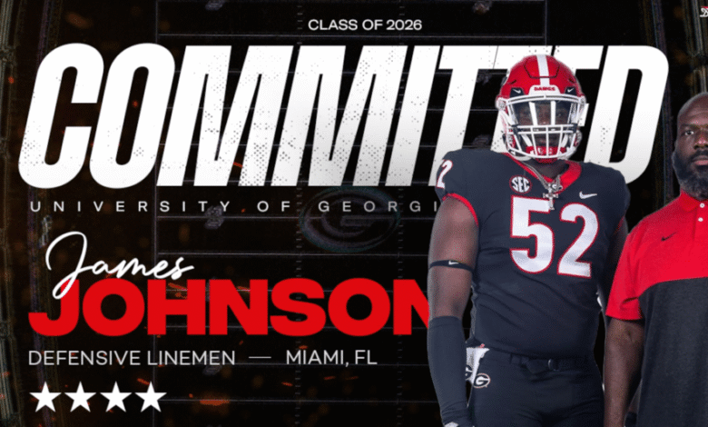 James Johnson, 4-star DL, commits to Georgia, marks 7 commits in 7 straight days
