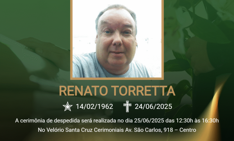 O falecimento, aos 63 anos, de Renato Torretta