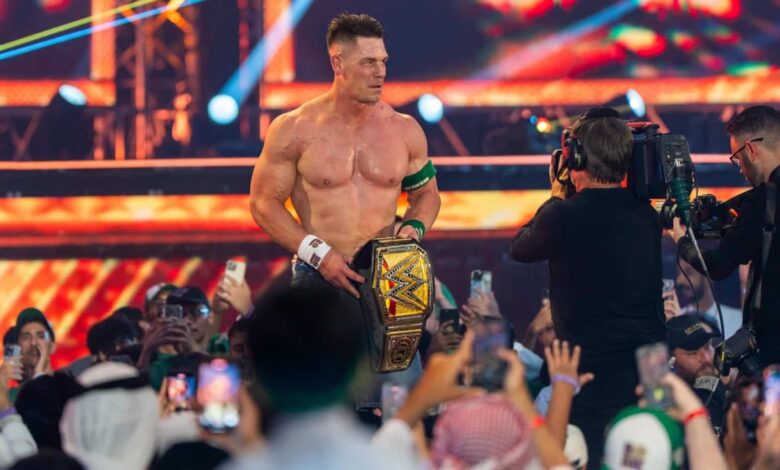 John Cena holds the Undisputed WWE Championship after Night of Champions 2025