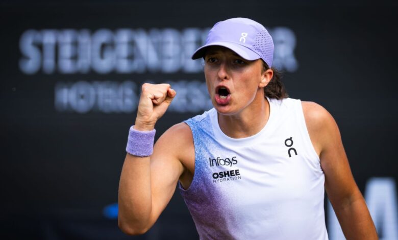 Swiatek reaches Homburg semis, top seed Pegula also advances