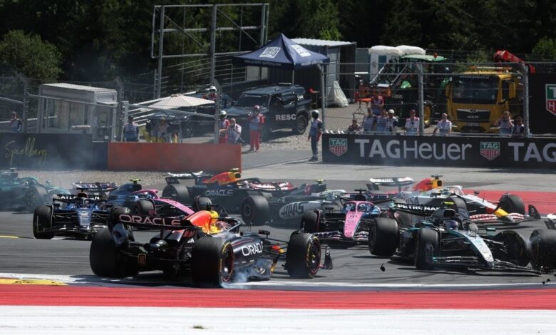 Verstappen out of F1 Austrian GP after Antonelli clash