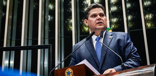 Davi Alcolumbre no plenário do Senado