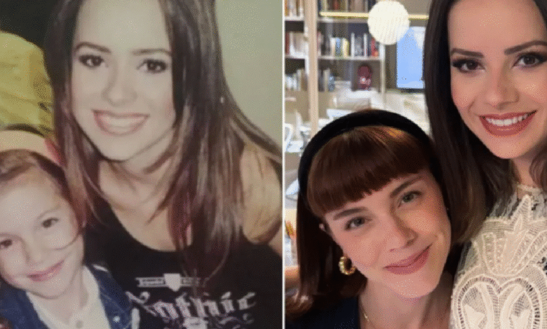 Alice Wegmann, de Vale Tudo, publica foto com Sandy aos 7 anos e emociona seguidores