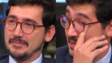 Apresentador se emociona ao se despedir na GloboNews e ganha elogios de Bonner