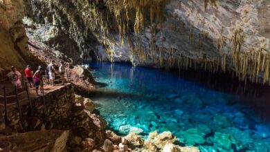 Cidade brasileira revela rios cristalinos, trilhas e cavernas. -