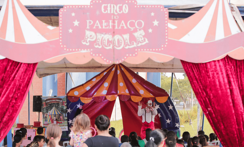 Circo gratuito em Ponta Grossa tem oficinas e apresentações em praças da cidade
