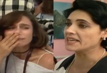 Diná surta após revelação e arma barraco com Lisa em 'A Viagem'