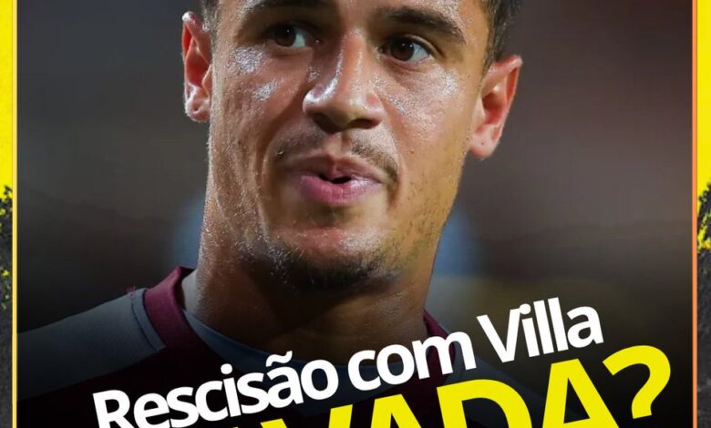 Dívida de 4 milhões de euros do Aston Villa com Philippe Coutinho estaria dificultando rescisão