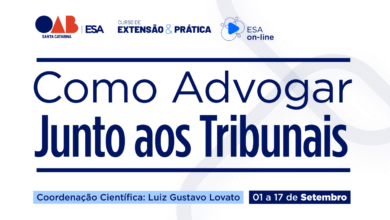 ESA/SC promove curso estratégico para quem quer atuar com segurança e protagonismo nas cortes