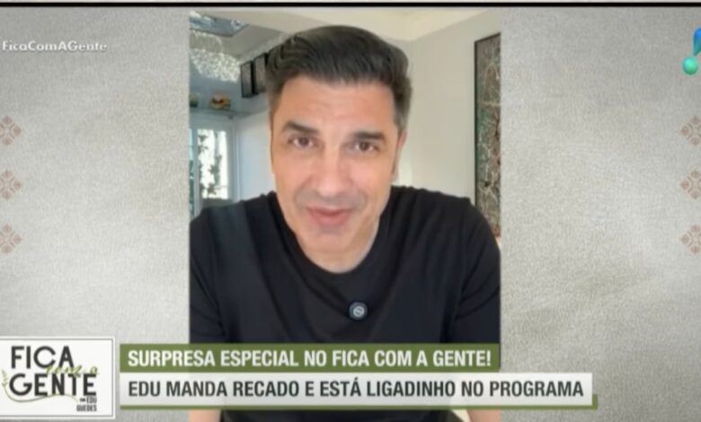 Vídeo: Edu Guedes explica ausência na TV e revela quando volta para o seu programa ao vivo