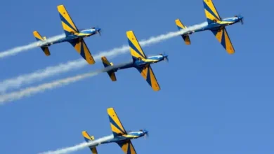 Esquadrilha da Fumaça se apresenta nesta terça-feira