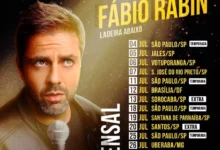 Imagem mostra agenda de shows do comediante Fábio Rabin