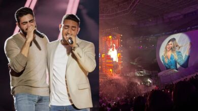 Henrique & Juliano emocionam fãs com homenagem a Marília Mendonça em SP