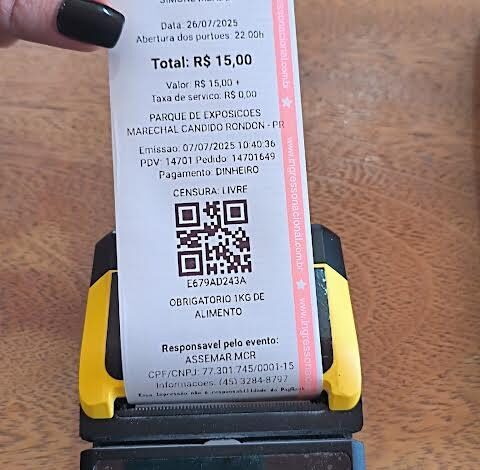 Ingressos solidários para os shows da Expo Rondon 2025 serão vendidos até sábado