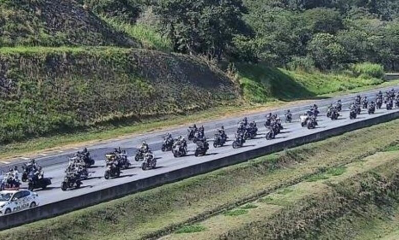 Motociata causa lentidão na Bandeirantes e Anhanguera