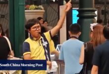 Hong Kong train driver’s ‘du du du du’ antics have passengers laughing as MTR clips go viral
