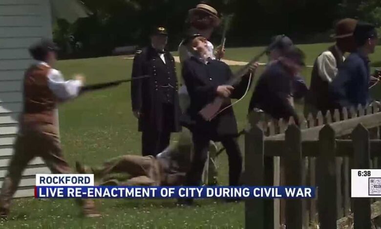 Midway Village Museum interpreters re-enact what life was like in Rockford during Civil War