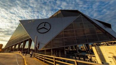 O estádio Mercedes-Benz, em Atlanta (EUA), sediará uma das semifinais da Copa do Mundo de 2026
