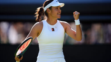 Raducanu defeats teenager Xu in all-British opener at Wimbledon