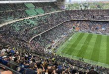 O lendário estádio de futebol San Siro visto pelas lentes iPhone 15 Pro