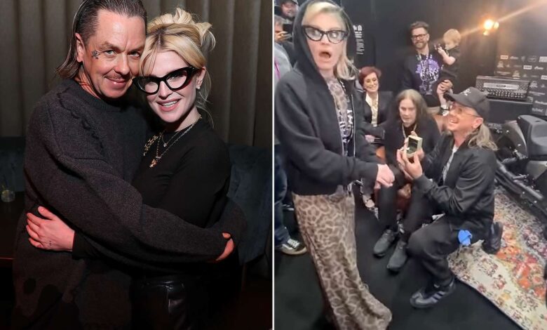 LOS ANGELES, CALIFORNIA - NOVEMBER 20: (L-R) Sid Wilson and Kelly Osbourne attend Matt Mathews