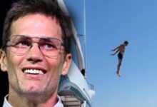 Tom Brady Jumps Off Yacht, Copies Daughter On Ibiza Vacation
