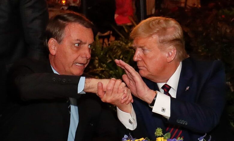 Trump defende Bolsonaro e critica ação contra ex-presidente -