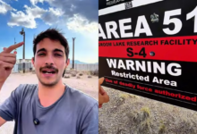 Youtuber relata como foi visitar Área 51 e diz nunca ter ficado 'tão perto da morte'