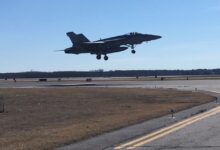 Fighter jet crashes off Virginia coast; Navy pilot ejected