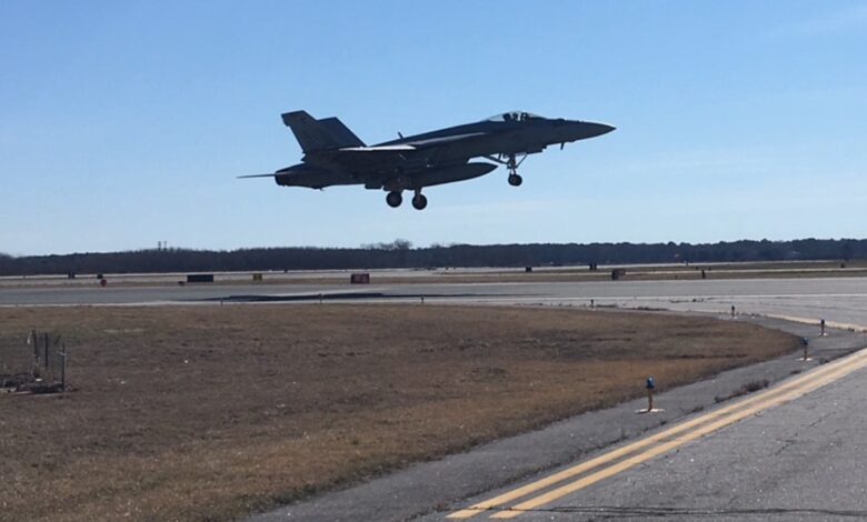 Fighter jet crashes off Virginia coast; Navy pilot ejected