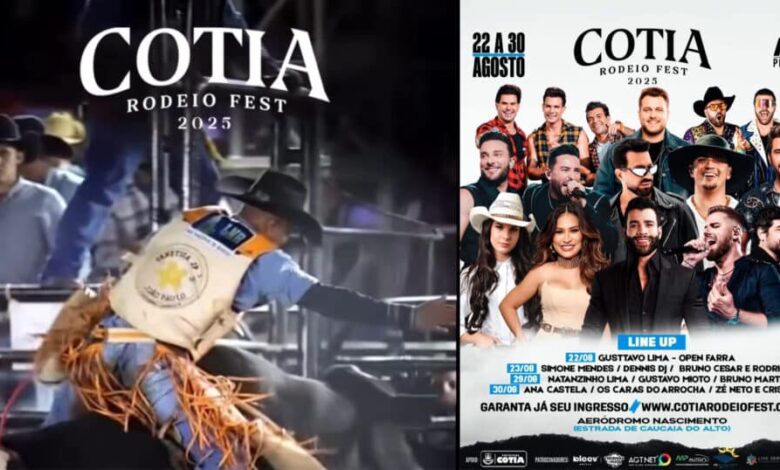 Cotia Rodeio Fest 2025 anuncia programação de shows