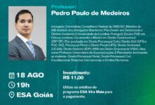 ESA/GO promove curso em Goiânia sobre Advocacia nos Tribunais Superiores