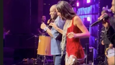 Thiaguinho mostra cenas de show para sua ‘filha do coração’, Bruna Marquezine