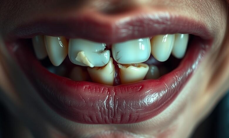 sonhar que quebrou o dente