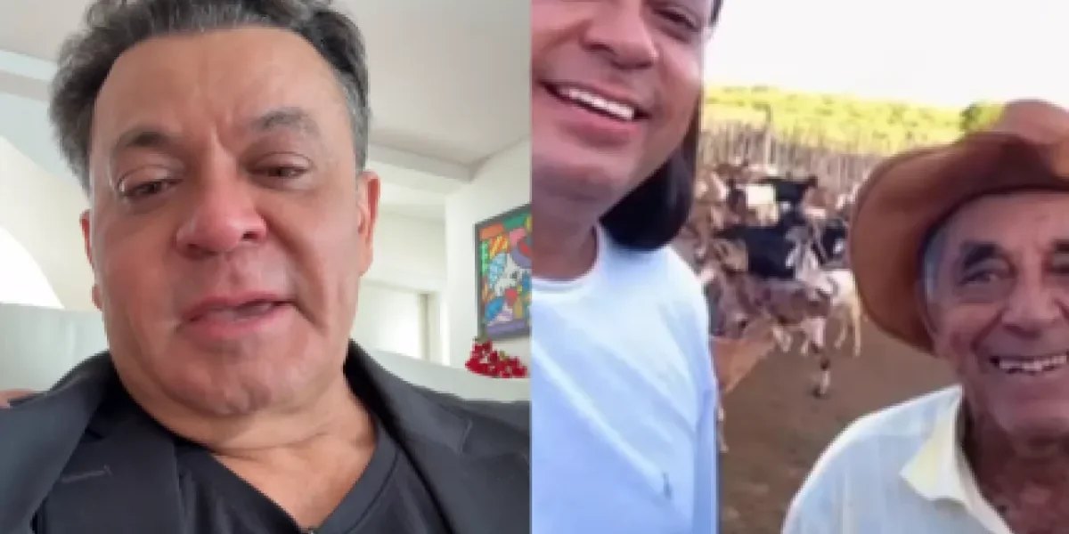 Frank Aguiar chora morte do pai e lamenta não chegar a tempo